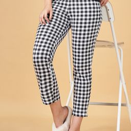 Dreamz by Pantaloons Women Mid-Rise Checked Pure Cotton Lounge Pant-picture-41