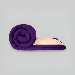 RF RELAXFEEL Lavender & Peach Geometric Heavy Winter 233 GSM Double Bed Quilt-image-96