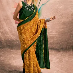 Mitera Geometric Printed Saree-image-37