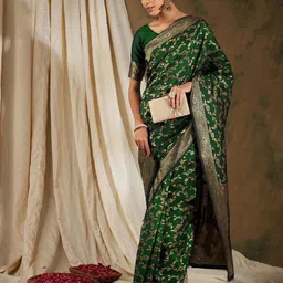 R K INFINITIVE Woven Design Zari Kanjeevaram Saree-image-63