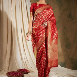 R K INFINITIVE Woven Design Zari Kanjeevaram Saree-image-65