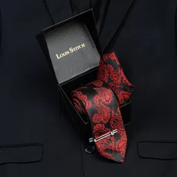 LOUIS STITCH Men Italian Silk Necktie Accessory Gift Set-34