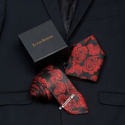 LOUIS STITCH Men Silk Necktie Accessory Gift Set-picture-28