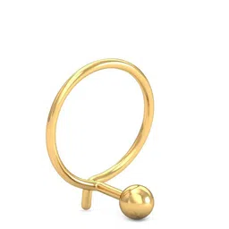 KUBERBOX Gold Ball 18KT Gold Nose Pin-0.24gm-image-98