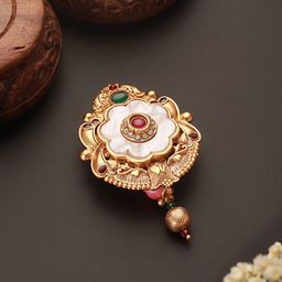 Saraf RS Jewellery Cubic Zirconia Studded Saree Clip Saree Accessories-image-42
