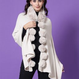 Mafadeny V-Neck Longline Poncho-image-17