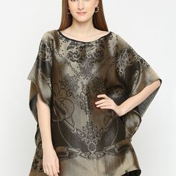 Cloth Haus India Ethnic Motifs Printed Flared Sleeves Kaftan Kurti-picture-12