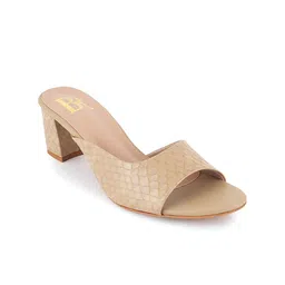 Bella Rosa Textured Block Mules-32