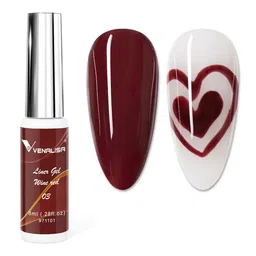 VENALISA Soak Off UV & LED Painting Liner Gel Nail Polish -  03 Wine Red 8ml-image-91