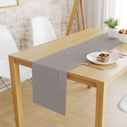 S9home by Seasons Grey Solid 6-Seater Table Runner-10