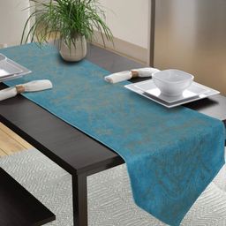 DREAM WEAVERZ Blue & White Printed Table Runner image 2