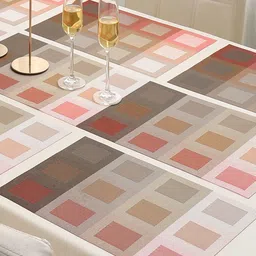 HOKIPO 7 Pieces Printed Tablemats with Table Runner image 5