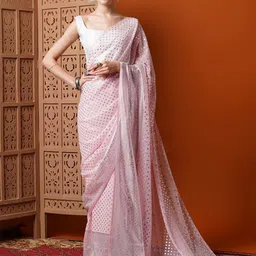 Anouk Ethnic Motifs Printed Pure Georgette Saree-36