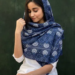 BUTA BUTI Women Floral Printed Cotton Scarf-10