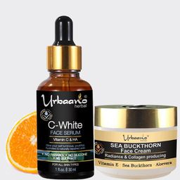 Urbaano Herbal Sea Buckthorn Face Cream & 10% Vitamin C Ultra Face Serum-19