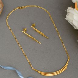 Silvermerc Designs Gold-Plated Western Layered Jewellery Set-26