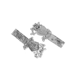 TEEJH Oxidised Silver-Plated Ayat Jewellery Set image 4