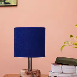 Pinecraft INTERNATIONAL Brown & Blue Edra Table Lamp With Shade-54
