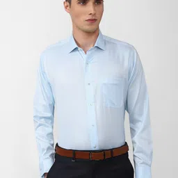 Van Heusen Men Textured Regular Fit Cotton Formal Shirt-picture-17