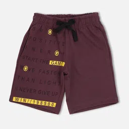 Sweet Dreams Boys Purple Printed Lounge Shorts-image-7