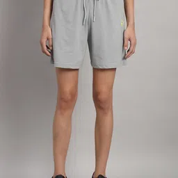 GRIFFEL Women High-Rise Regular Fit Cotton Shorts-picture-14