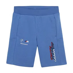 Puma BMW M Motorsport Kids Printed Cotton Mid-Rise Shorts-image-21