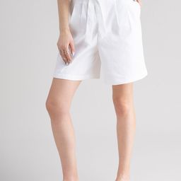 FableStreet Women White Solid Shorts-image-99