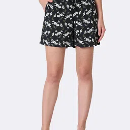 Van Heusen Women Allover Print Functional Pocket Superior Drape Lounge Shorts-image-64