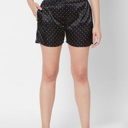 SDL by Sweet Dreams Women Black & White Printed Lounge Shorts-picture-48
