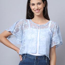 Rute Women Blue Sheer Shrug-picture-39