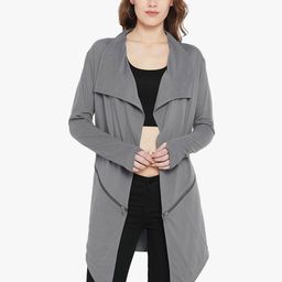 Hypernation Women Pure Cotton Longline Shrug-20