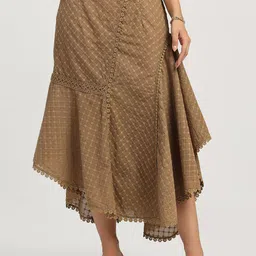 LELA Asymmetrical Lace Skirt-image-17