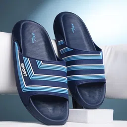 Action Plus Men Striped Rubber Sliders-picture-21