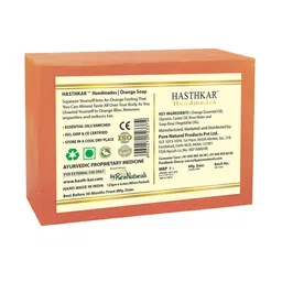 Hasthkar Set of 4 Handmade Orange Soap with Glycerin & Coconut Oil - 125 g Each image 5