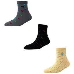 Cotstyle Men Pack Of 3 Patterned Above Ankle Socks-29