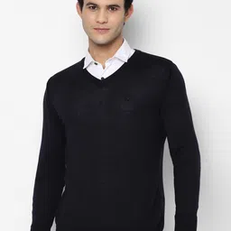Allen Solly Men Navy Blue Acrylic Pullover-image-60
