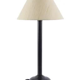 Devansh Off-White Solid Frustum Table Lamp image 3