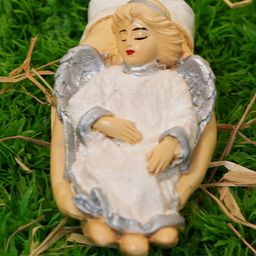 PujaNPujari White & Yellow Angel Showpiece Idol-image-67