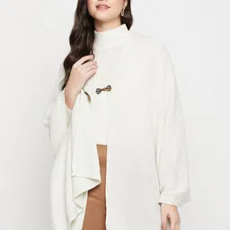Cantabil Self Design Acrylic Longline Shrug-19