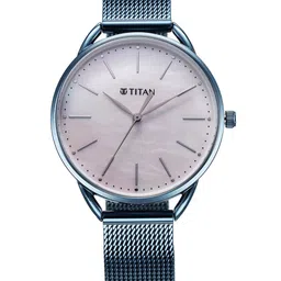 Titan Women Stainless Steel Bracelet Style Straps Analogue Watch 95180QM01-86