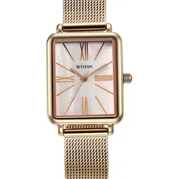 Titan Women Water Resistance Stainless Steel Analogue Watch 95181WM01-11