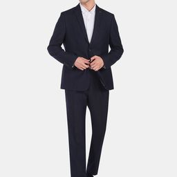 Arrow Men Self Design Single-Breasted Two-Piece Formal Suit-picture-21