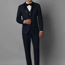 Louis Philippe Slim-Fit Single-Breasted Three-Piece Formal Suits-image-16