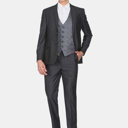 Arrow Men Single-Breasted Reversible Waistcoat  Three-Piece Suit-image-6