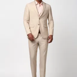Peter England Elite Double Vent Single-Breasted Two-Piece Formal Suit-picture-22
