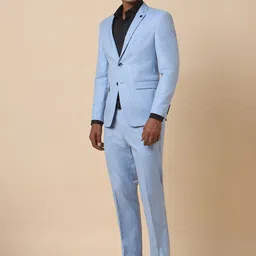 Allen Solly Slim-Fit 2 Piece Single-Breasted Blazer & Trousers Formal Suit-picture-31