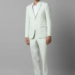 Louis Philippe Slim-Fit Single-Breasted Two-Piece Formal Suit-22