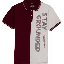 Status Quo Boys Typography Printed Polo Collar Cotton T-shirt-image-23