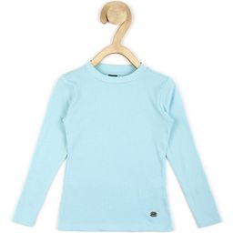 Peter England Girls Blue Solid T-shirt-picture-46