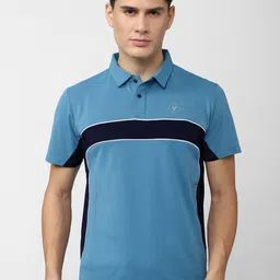 Van Heusen Men Solid Polo Collar Sports T-shirt-33